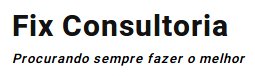 Fix - Consultoria - Tecnologia da Informação (TI) - Natal/RN